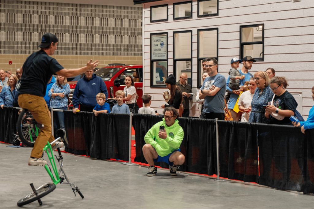 Dave Nourie and Radville BMX at the OC RV Show in Ocean City, MD