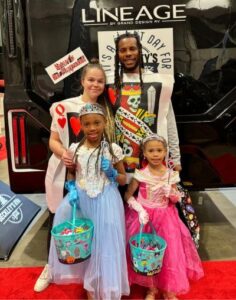 Family trick or treating at the OC RV Show