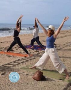 free yoga classes with Ocean City Yoga at OC RV Show
