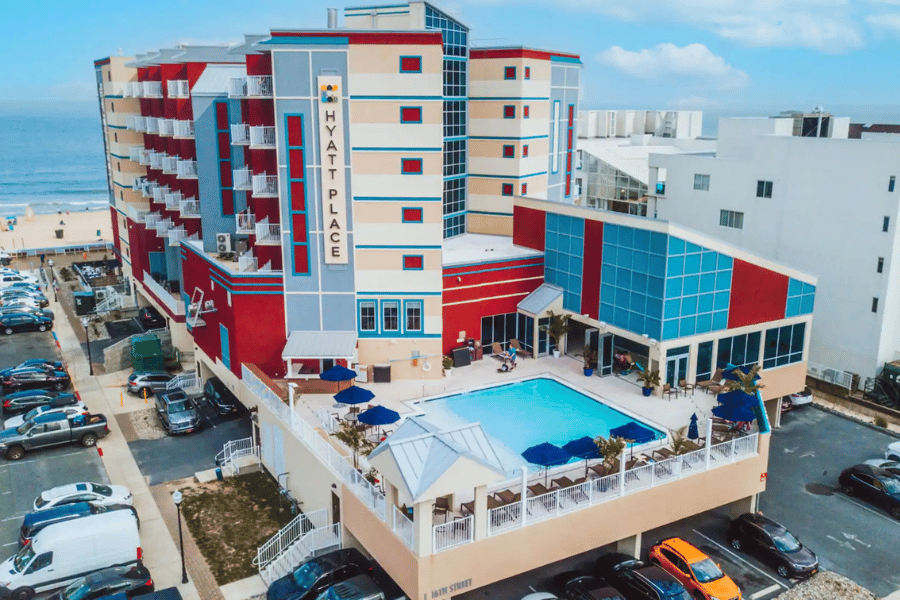 hyatt ocean city oceanfront on 16th street and boardwalk