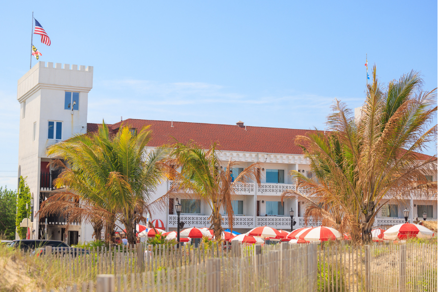 Castle in the Sand hotel in Ocean City, MD